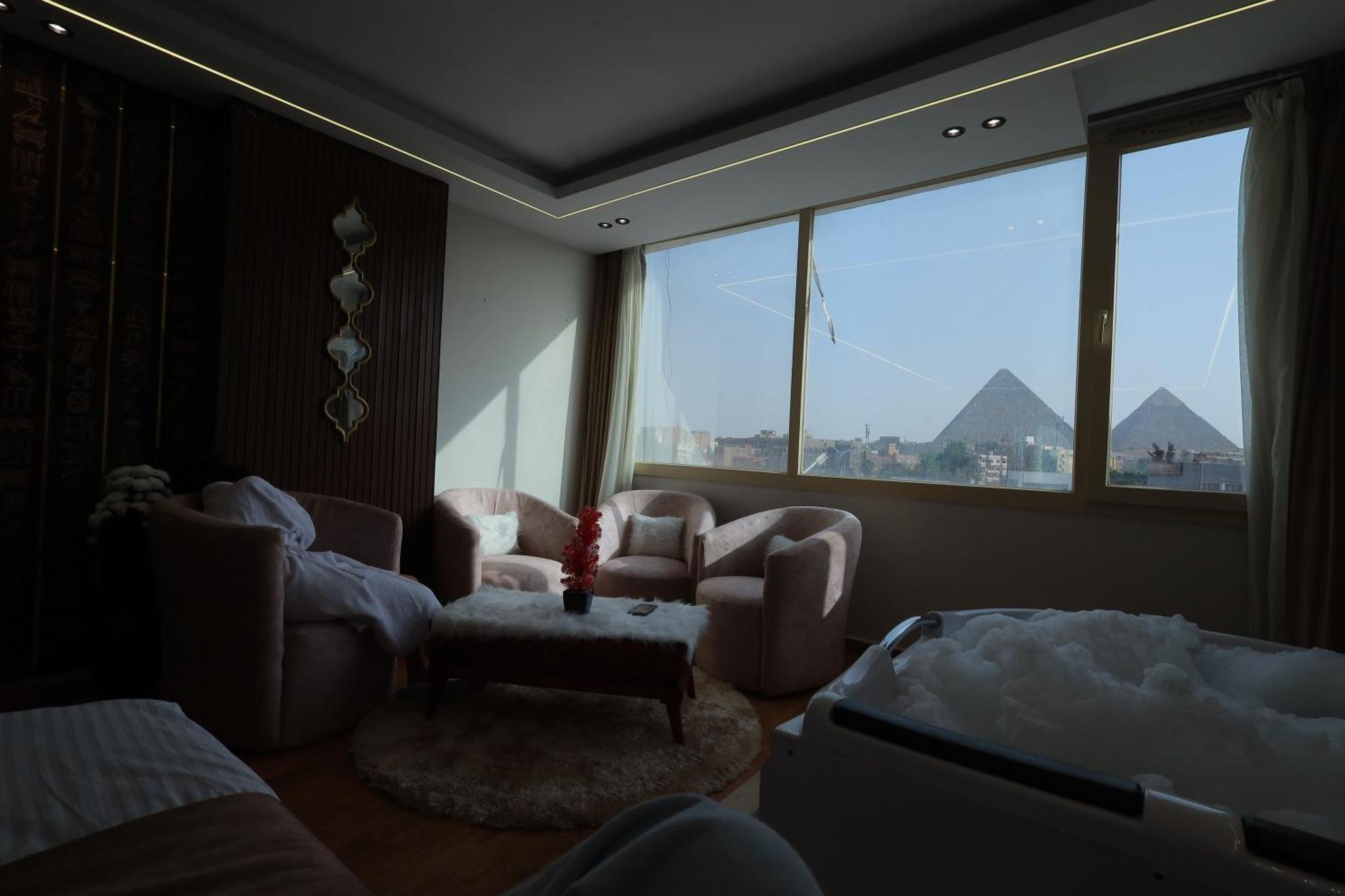 The Muse Pyramids Inn Kafret el-Gabal エクステリア 写真